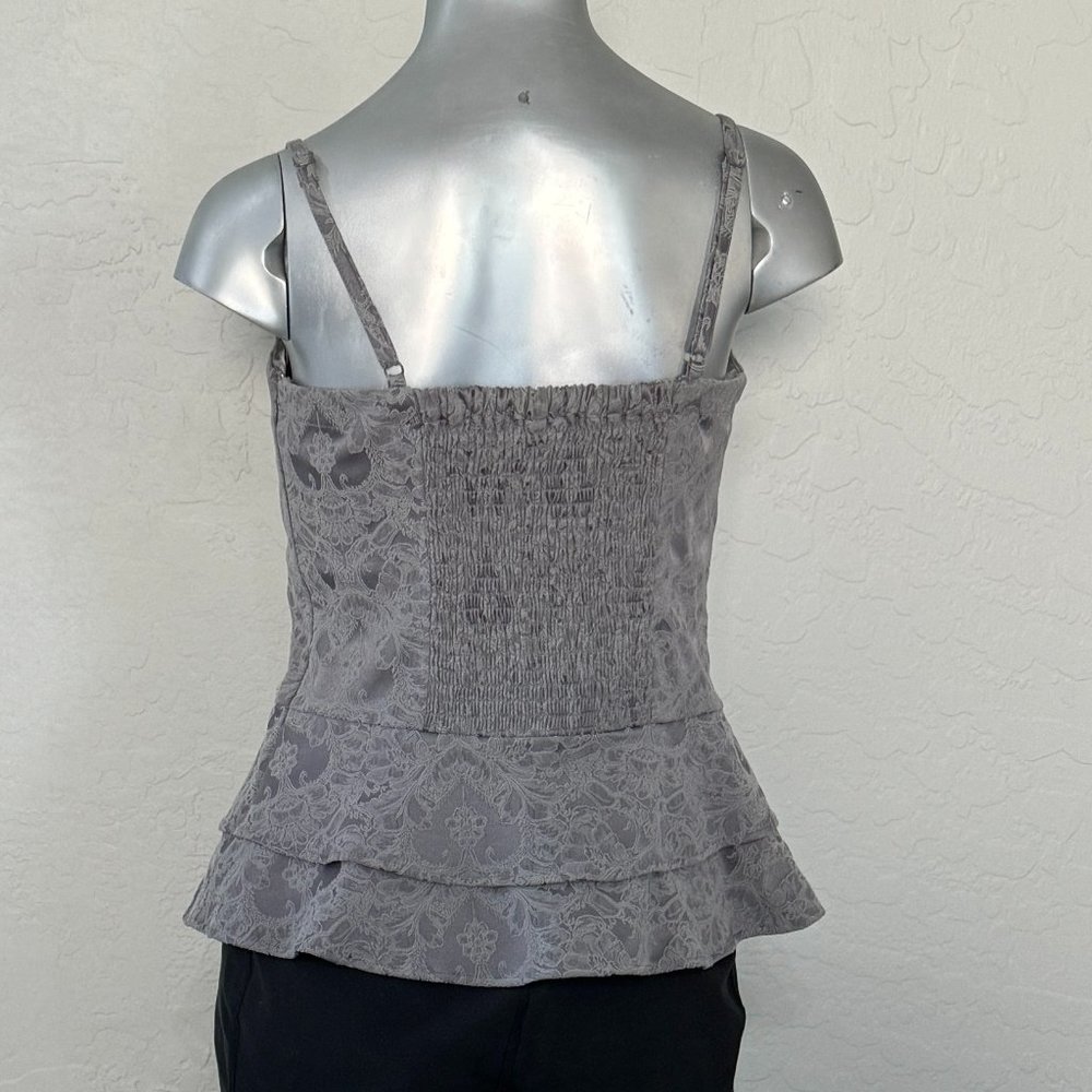 NWT Guess Gray Embroidered Bustier Top - Picture 5 of 10